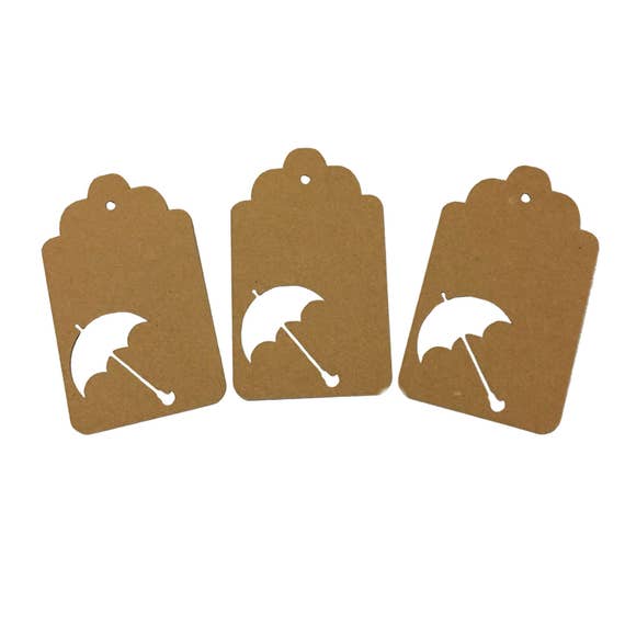 Umbrella Gift Tags Etsy