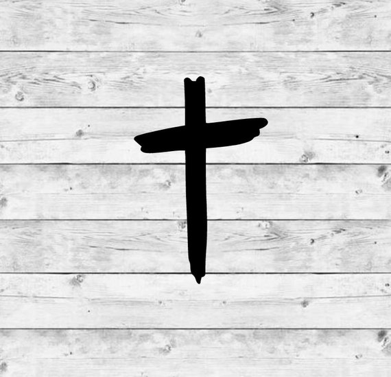 Cross Decal Cross Vinyl Decal Cross Sticker Church Decal Church