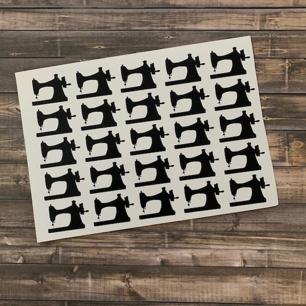 Sewing Machine Decoration Decals Etsy