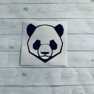 Panda Decal | Panda Vinyl Decal | Panda Sticker | Panda Bear Decal | Panda Bear Sticker | Bear Decal | Water Bottle Decal | Car Decal