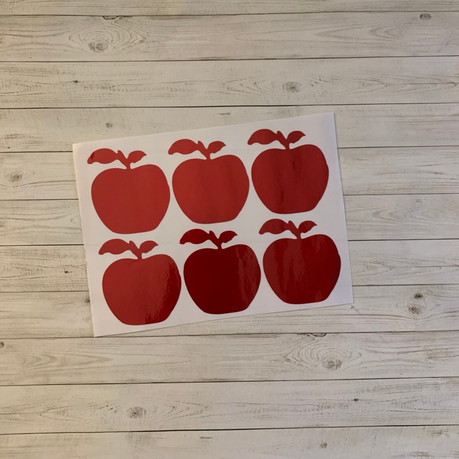 Apple Sticker Apple Sticker Apple Decal Apple Vinyl Etsy
