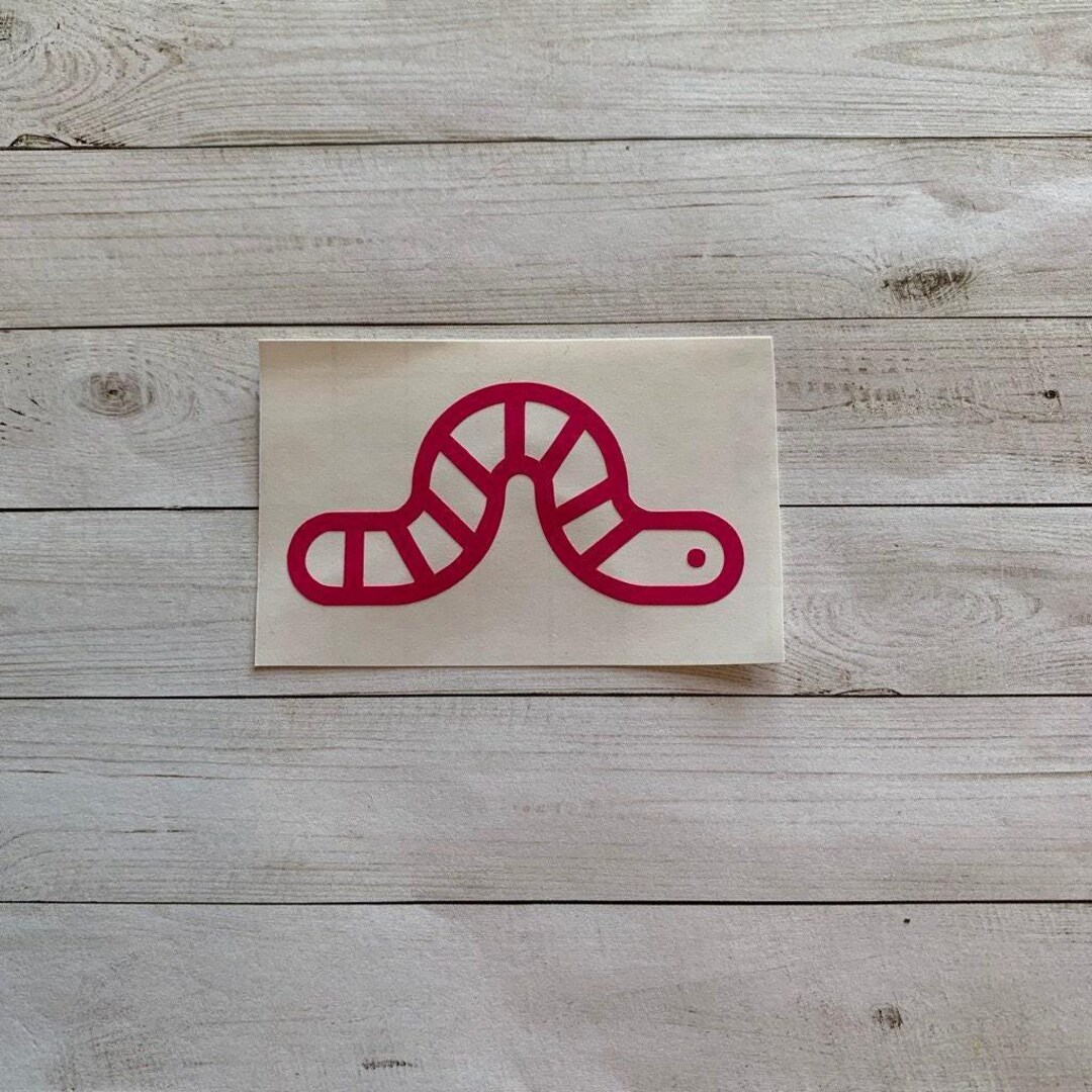 Worm Decal | Worm Vinyl Decal | Worm Sticker | Nightcrawler Decal ...