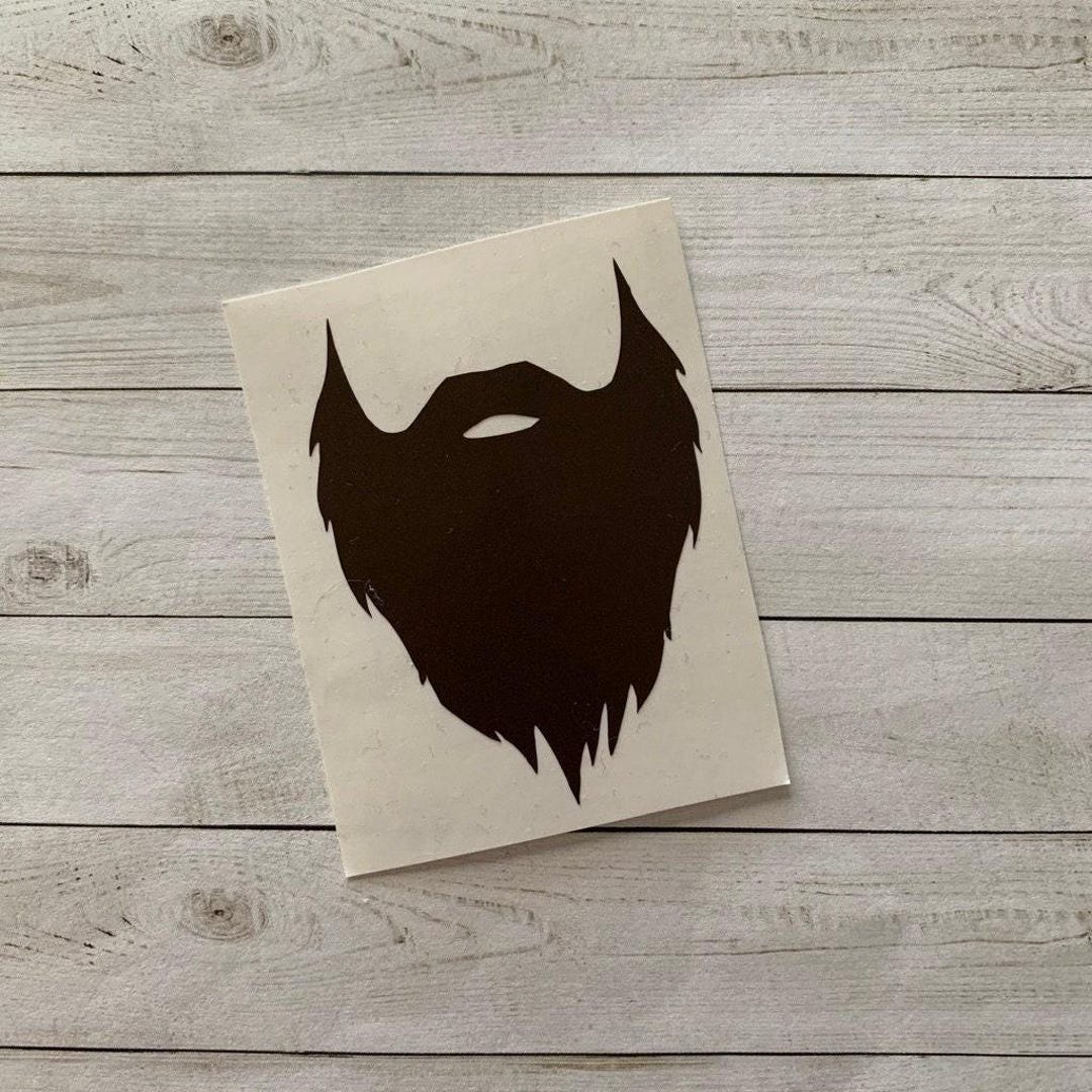 Beard Decal | Beard Vinyl Decal | Beard Sticker | Beard Decoration ...