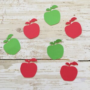 Apple Confetti | Apple Cut Outs | Apple Die Cuts | Apple Decorations | Apple Party Decor | Autumn Decorations | Fall Confetti | Scrapbooking