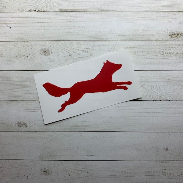Fox Decal | Fox Sticker | Animal Decal | Animal Sticker | Fox Gift | Fox Decoration | Animal Decoration | Woodland Decal | Fox Theme