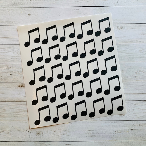 Music Note Decal | Music Note Vinyl Decal | Music Note Sticker | Music Decal | Music Sticker | Song Decal | Song Sticker | Music Decoration