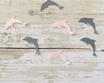 Dolphin Confetti | Dolphin Cut Out | Dolphin Decoration | Animal Confetti | Animal Cut Out | Ocean Confetti | Ocean Decoration | Favors