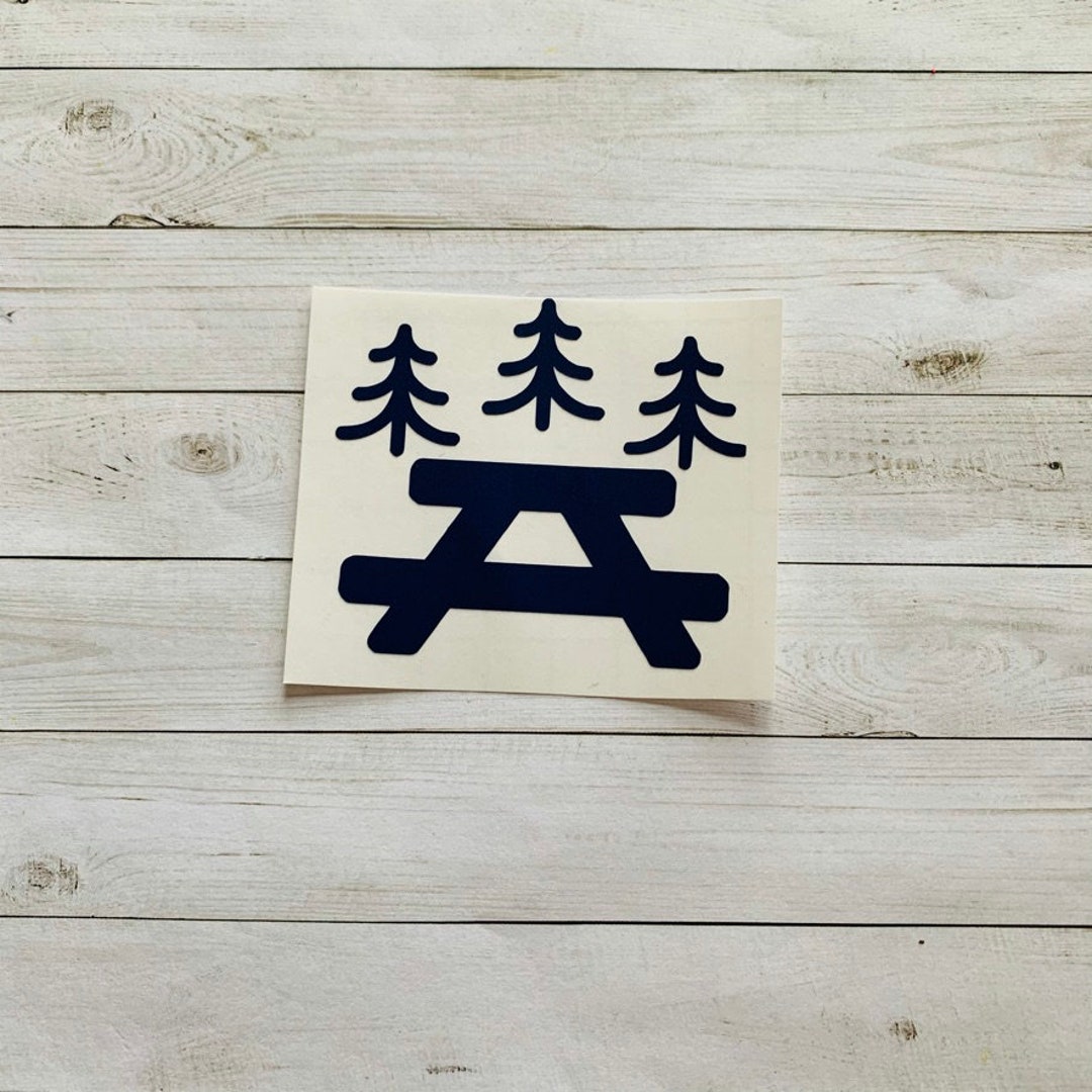 Picnic Decal Picnic Decoration Picnic Table Decal Forest Etsy