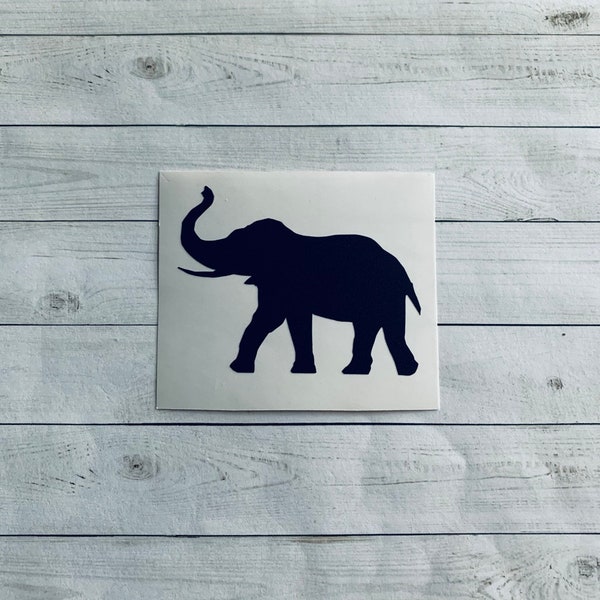 Elephant Decal  | Elephant Sticker | Elephant Theme | Elephant Decoration | Animal Decal | Safari Decal | Safari Decoration | Elephant Gift
