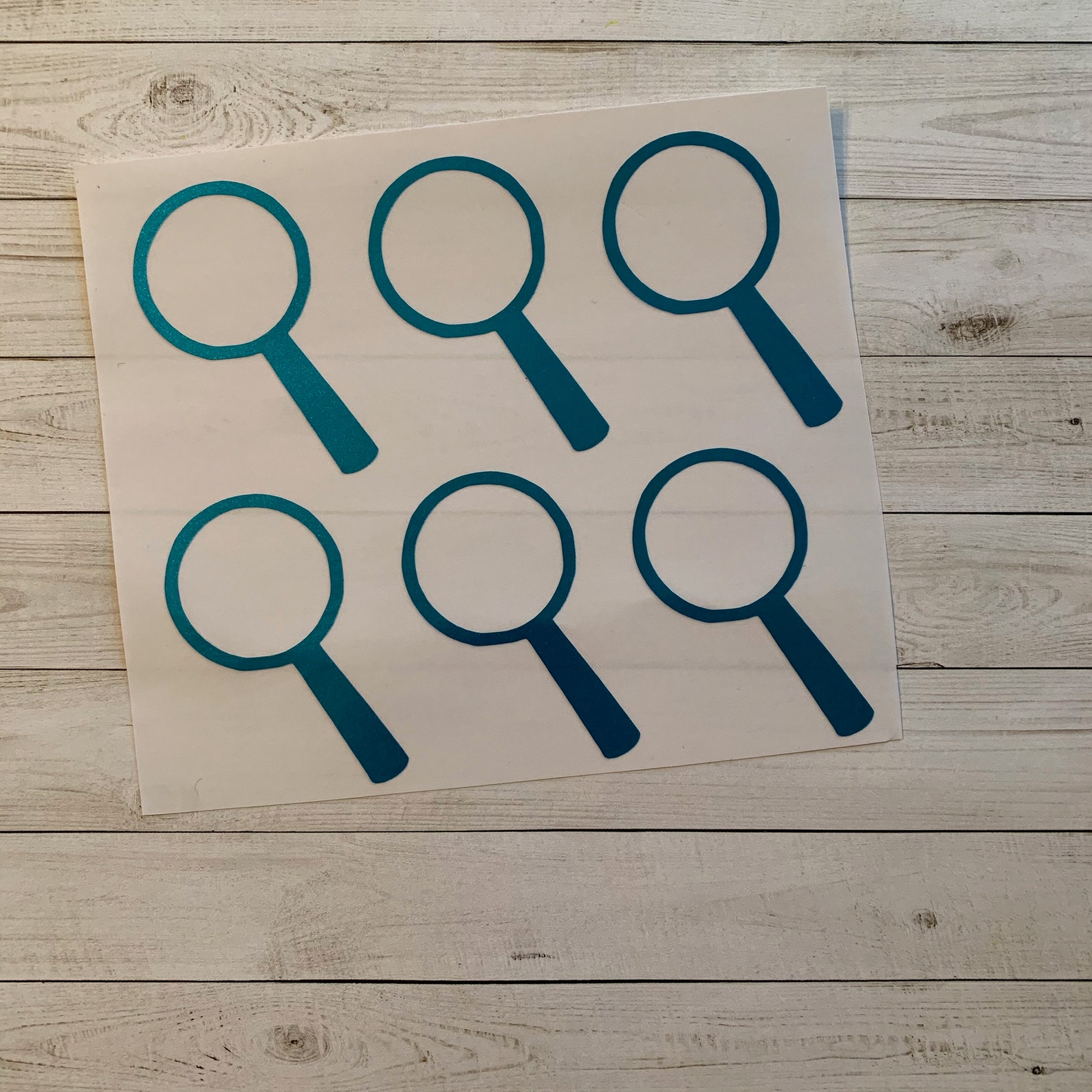 Magnifying Glass Decal Magnifying Glass Sticker Magnifying Etsy