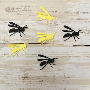 Hornet Confetti | Hornet Cut Out | Hornet Decoration | Bee Confetti | Bee Cut Out | Wasp Confetti | Bug Cut Out | Insect Confetti | Favors