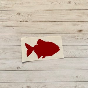 Piranha Decal | Piranha Vinyl Decal | Piranha Sticker | Fish Sticker | Fish Decal | Tropical Fish Decal | Jungle Decal | Animal Sticker