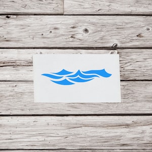 Wave Decal | Wave Vinyl Decal | Wave sticker | Water Decal | Water Sticker | Surf Decal | Ocean Sticker | Ocean Decal