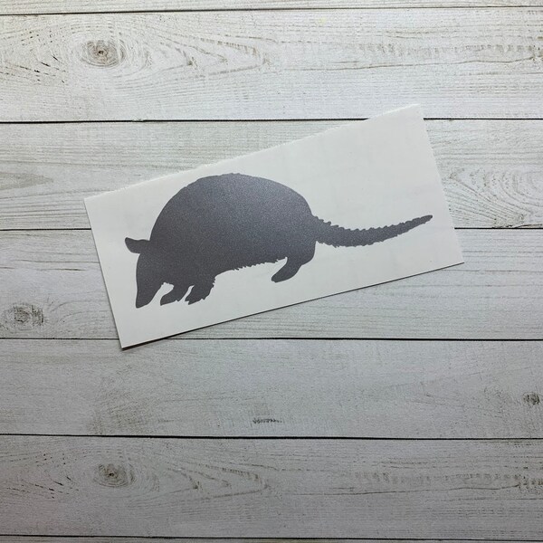 Armadillo Decal | Armadillo Vinyl Decal | Armadillo Sticker | Armadillo Decoration | Armadillo Theme | Armadillo Gift | Animal Decal