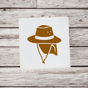 Fly Fishing Hat Decal | Hat Decal | Sun Hat Decal | Fishing Hat Decal | Fisherman Hat Decal | Fishing Decal | Hat Decal
