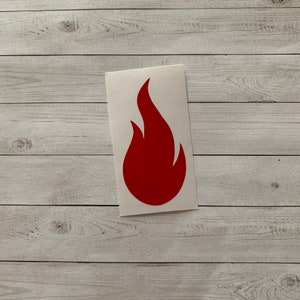 Fire Decal | Fire Vinyl Decal | Fire Sticker | Flame Decal | Flame Sticker | Firefighter Decal | Firefighter Sticker | Fire Decoration |