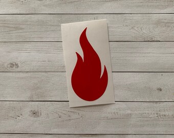 Fire Decal | Fire Vinyl Decal | Fire Sticker | Flame Decal | Flame Sticker | Firefighter Decal | Firefighter Sticker | Fire Decoration |