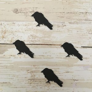 Crow Confetti | Crow Cut Outs | Crow Decoration | Raven Confetti | Raven Cut Outs | Bird Confetti | Bird Cut Outs | Black Bird Confetti