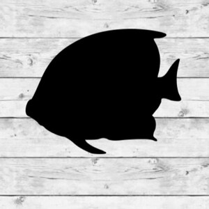 Angel Fish Decal | Angle Fish Vinyl Decal | Angel Fish Sticker | Ocean ...