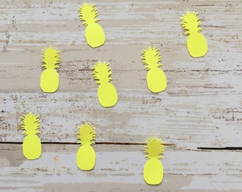 Pineapple Confetti Pineapple Cut Outs | Pineapple Die Cuts | Tropical Confetti | Fruit Confetti | Hawaiian Confetti | Hawaiian Confetti