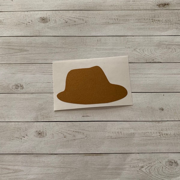 Fedora Hat Decal | Fedora Hat Vinyl Decal | Fedora Hat Sticker | Hat Decal | Hat Vinyl Decal | Hat Sticker | Fashion Decal | Clothes Decal