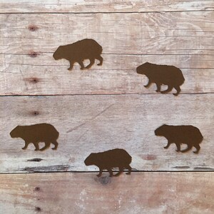 Capybara Confetti, Capybara Cut Outs, Capybara Decorations, Jungle Animal Theme, Animal Confetti, Wildlife Confetti, Rodent Confetti