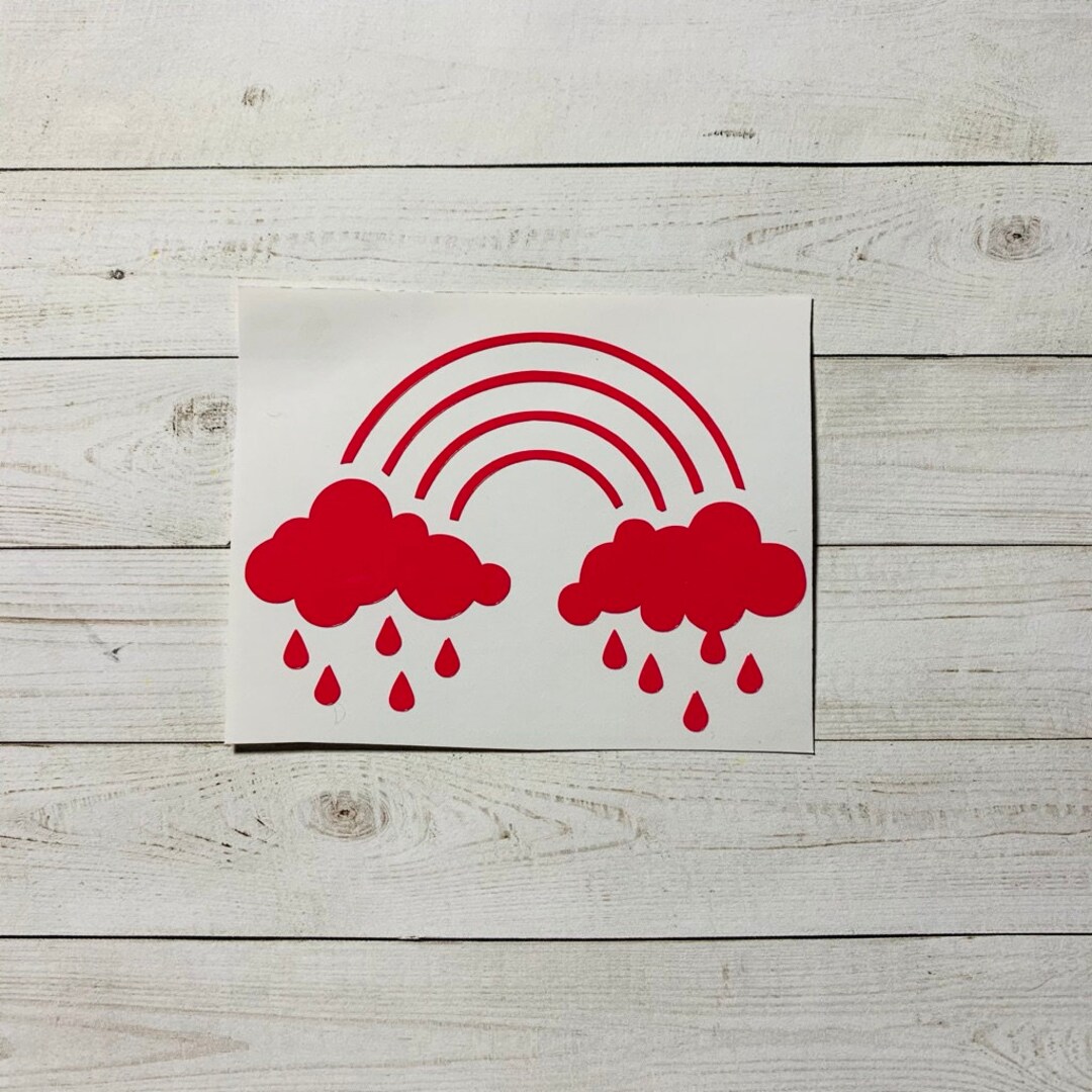 Rainbow Decal Rainbow Vinyl Decal Rainbow Sticker Etsy