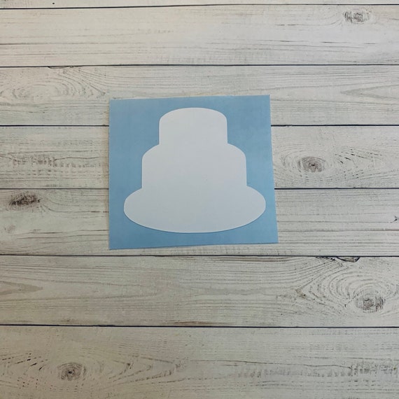 Wedding Cake Decal Wedding Cake Sticker Cake Decal Cake Etsy UK