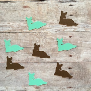 Fawn Confetti | Fawn Cut Outs | Deer Confetti | Deer Cut Outs | Woodland Confetti | Animal Confetti | Animal Party Supplies | Table Scatter
