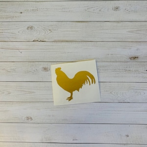 Rooster Decal | Rooster Vinyl Decal | Rooster Sticker | Chicken Sticker | Chicken Decal | Farm Animal Decal | Farm Sticker | Bird Decal