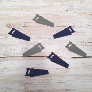 Saw Confetti | Saw Cut Out | Saw Decoration | Tool Confetti | Tool Cut Out | Tool Decoration | Tool Party Supplies | Carpenter Confetti