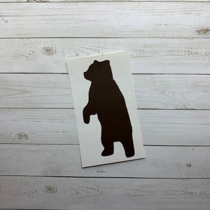 Bear Decal | Bear Sticker | Bear Decoration | Brown Decal | Black Bear Decal | Grizzle Bear Decal | Bear Car Decal | Animal Decal