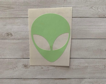 Alien Decal | Alien Vinyl Decal | Alien Sticker | Alien Decoration | Outer Space Decal | Outer Space Sticker | UFO Decal | UFO Sticker |
