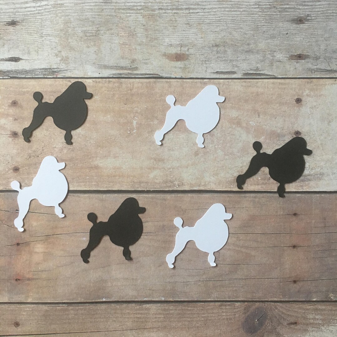Poodle Confetti Poodle Cut Out Poodle Decoration Poodle Etsy