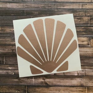 Shell Decal | Shell Vinyl Decal | Shell Sticker | Seashell Sticker | Seashell Decal | Beach Sticker | Beach Decal | Ocean Sticker | Glitter
