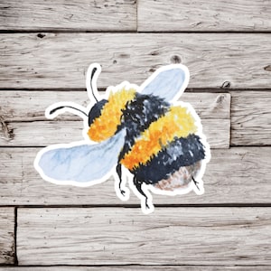 Bumble Bee Sticker or Magnet, Bee Sticker, Bumble Bee Sticker, Beekeeping Sticker, Waterproof Sticker, Bee Magnet, Bumble Bee Magnet