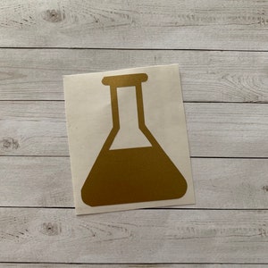 Beaker Decal | Beaker Vinyl Decal | Beaker Sticker | Science Decal | Science Sticker | Chemistry Decal | Biology Decal | Teacher Decal