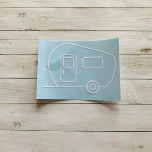 Camper Decal | Camper Vinyl Decal | Camper Sticker | Vintage Camper Decal | Retro Camper Decal | Camping Decal | Camping Sticker