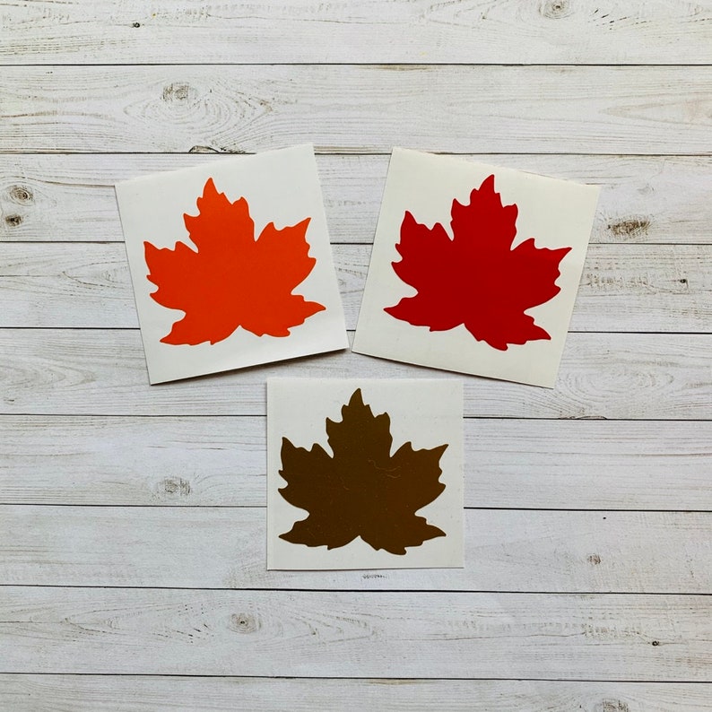 Maple Leaf Decal Maple Leaf Sticker Maple Leaf Vinyl Decal Etsy