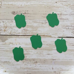Bell Pepper Confetti | Garden Confetti | Vegetable Confetti | Pepper Confetti | Pepper Cut Outs | Plant Confetti | Plant Cut Outs | Favors