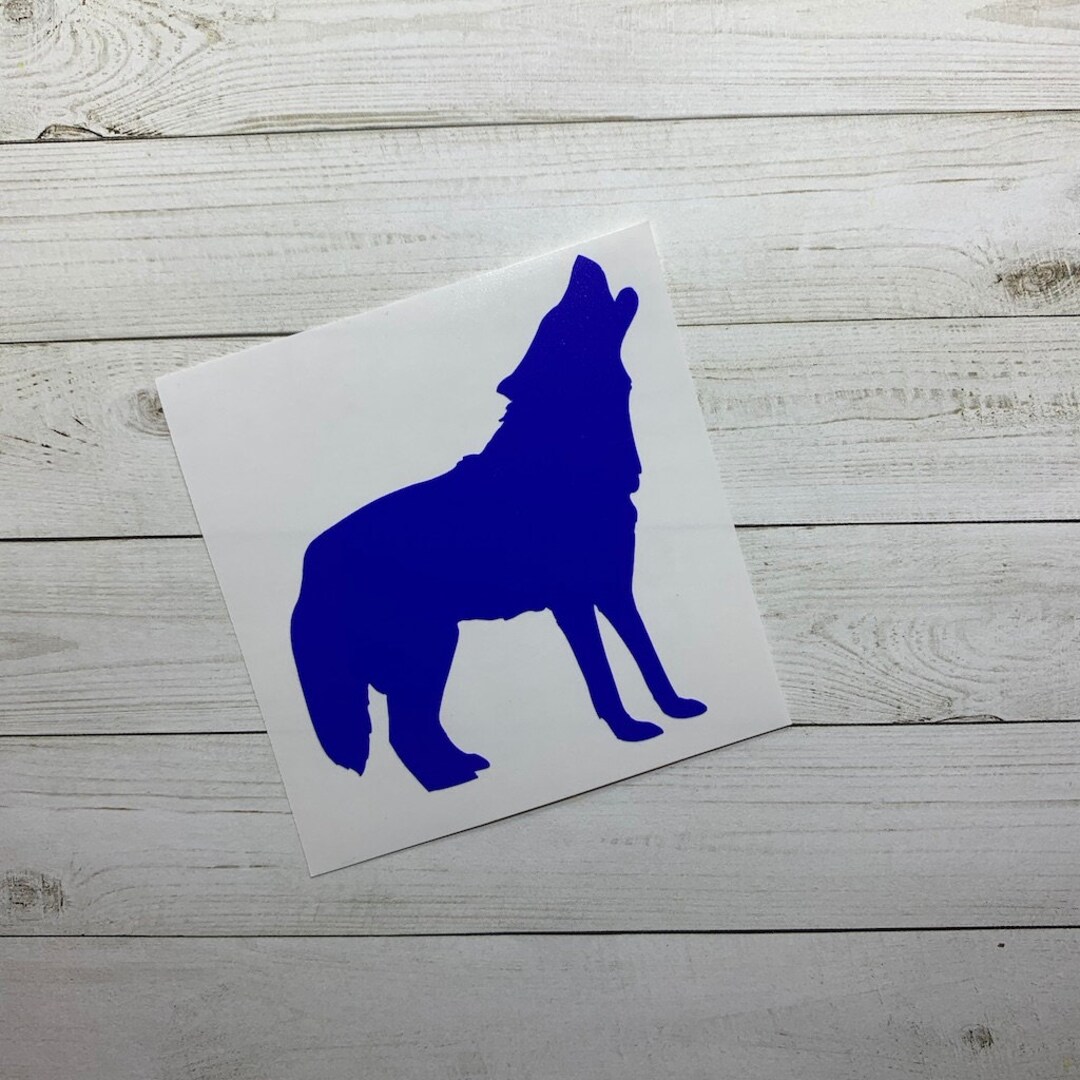 Wolf Decal Wolf Sticker Wolf Car Decal Wolf Decoration Grey Wolf Decal