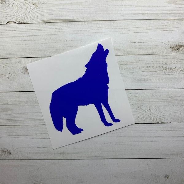 Wolf Decal | Wolf Sticker | Wolf Car Decal | Wolf Decoration | Grey Wolf Decal | Wolf Vinyl Decal | Animal Decal |