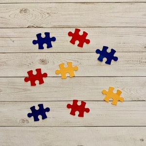Puzzle Pieces Confetti | Puzzle Piece Cut Out | Puzzle Confetti | Puzzle Cut Out | Puzzle Decoration | Puzzle Party Supplies | Board Games