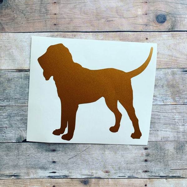 Bloodhound Decal | Bloodhound Vinyl Decal | Bloodhound Sticker | Hound Decal | Hound Sticker | Hound Dog Decal | Hunting Dog Decal | Dog