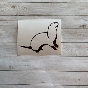 Otter Decal | Otter Sticker | Sea Otter Decal | River Otter Decal | Otter Decoration | Otter Water Bottle | Otter Car Decal | Animal Decal