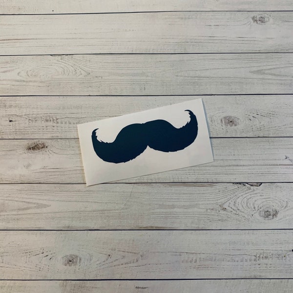 Mustache Vinyl Decal Etsy