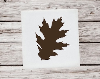 Oak Leaf Decal, Oak Leaf Vinyl Decal, Oak Leaf Sticker, Oak Tree Decal, Plant Decal, Fall Leaves Decal, Car Decal, Window Decal