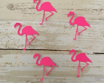 Flamingo Confetti | Flamingo Cut Outs | Flamingo Decoration | Tropical Confetti | Bird Confetti | Luau Confetti | Beach Party Confetti