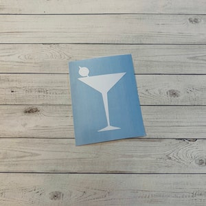 Martini Decal | Martini Vinyl Decal | Martini Sticker | Cocktail Decal | Cocktail Sticker | Gin Decal | Vodka Decal | Drinks Decal | Vinyl