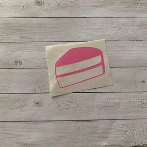 Cake Slice Decal | Cake Decal | Cake Vinyl Decal | Cake Sticker | Dessert Decal | Dessert Sticker | Baker Decal | Bakery Decal | Food Decal
